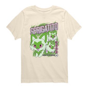 Boys 8-20 Pokémon Sprigatito Graphic Tee