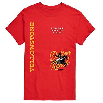 Big & Tall Yellowstone Dutton Ranch It's One Hell Of A Life Graphic Tee