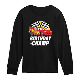 Toddler Boy Disney / Pixar's Cars Lightning McQueen Birthday Champ Long Sleeve Graphic Tee