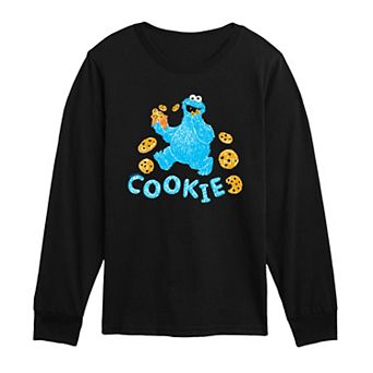 Toddler Boy Sesame Street Cookie Monster Long Sleeve Graphic Tee