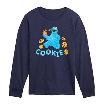 Toddler Boy Sesame Street Cookie Monster Long Sleeve Graphic Tee