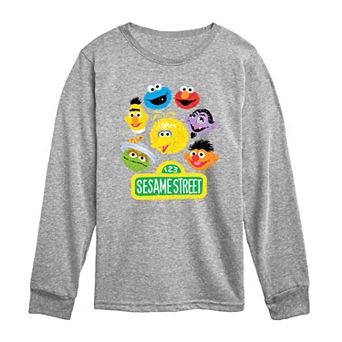 Toddler Boy Sesame Street Group Long Sleeve Graphic Tee