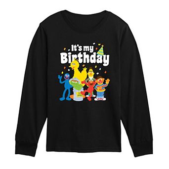 Toddler Boy Sesame Street It's My Birthday Long Sleeve Graphic Tee