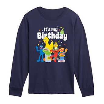 Toddler Boy Sesame Street It's My Birthday Long Sleeve Graphic Tee