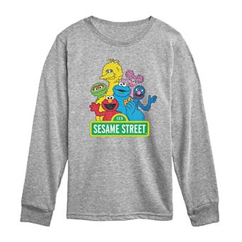 Toddler Boy Sesame Street Group Vintage Long Sleeve Graphic Tee