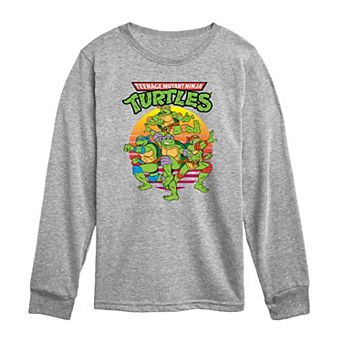 Toddler Boy Teenage Mutant Ninja Turtles Retro Sunset Long Sleeve Graphic Tee