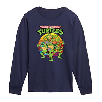 Toddler Boy Teenage Mutant Ninja Turtles Retro Sunset Long Sleeve Graphic Tee