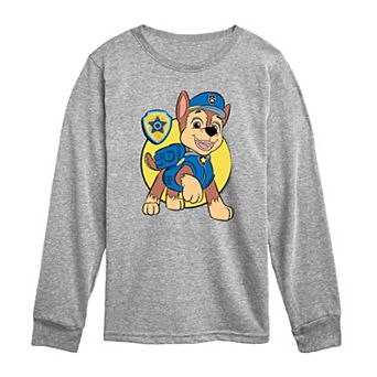 Toddler Boy Paw Patrol Chase Sketch Long Sleeve Graphic Tee