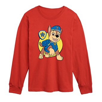 Toddler Boy Paw Patrol Chase Sketch Long Sleeve Graphic Tee