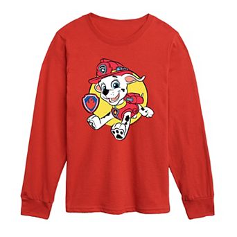 Toddler Boy Paw Patrol Marshall Sketch Long Sleeve Graphic Tee