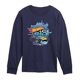 Toddler Boy Hot Wheels Let's Race Cars Long Sleeve Graphic Tee