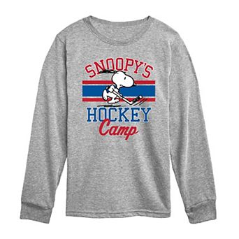Toddler Boy Peanuts Snoopy Hockey Camp Long Sleeve Graphic Tee