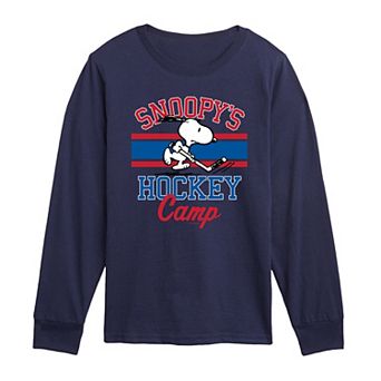 Toddler Boy Peanuts Snoopy Hockey Camp Long Sleeve Graphic Tee