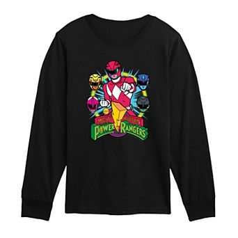 Toddler Boy Power Rangers Mighty Morphin Long Sleeve Graphic Tee