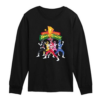 Toddler Boy Power Rangers Retro Long Sleeve Graphic Tee