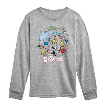 Toddler Boy Dr. Seuss Pattern Long Sleeve Graphic Tee