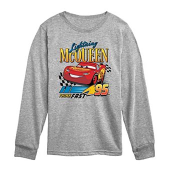 Toddler Boy Disney / Pixar's Cars Lightning McQueen Think Fast Long Sleeve Graphic Tee