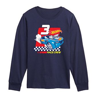 Toddler Boy Hot Wheels Race Crew Long Sleeve Graphic Tee