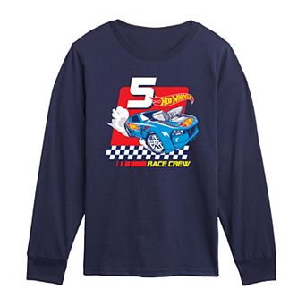 Toddler Boy Hot Wheels Race Crew Long Sleeve Graphic Tee