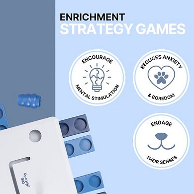 Dog Activity Move2Win Strategy Game, Level 3, Advanced Dog Puzzle Toy
