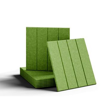 6-Pack Felt Bulletin Board Tiles, 11.8"x11.8", 40 Adhesive Tabs, Sound Absorbing, DIY Design