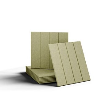 6-Pack Felt Bulletin Board Tiles, 11.8"x11.8", 40 Adhesive Tabs, Sound Absorbing, DIY Design