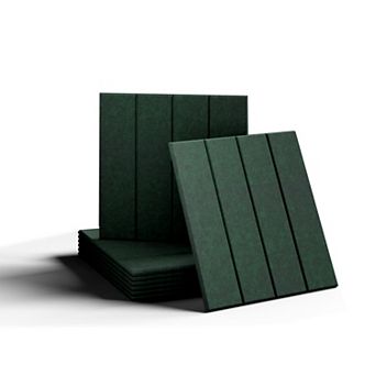 6-Pack Felt Bulletin Board Tiles, 11.8"x11.8", 40 Adhesive Tabs, Sound Absorbing, DIY Design