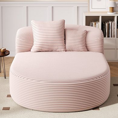Merax Modern Chaise Lounge Sofa Boneless Couch 51.6" Sofa Bed Compression Sofa Couch