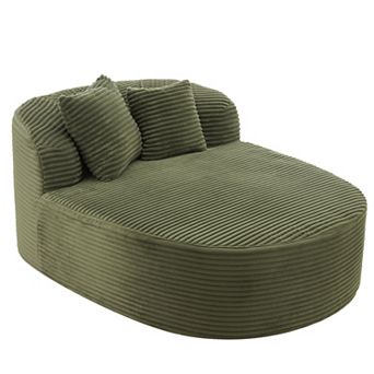 Merax Modern Chaise Lounge Sofa Boneless Couch 51.6" Sofa Bed Compression Sofa Couch