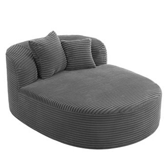 Merax Modern Chaise Lounge Sofa Boneless Couch 51.6" Sofa Bed Compression Sofa Couch