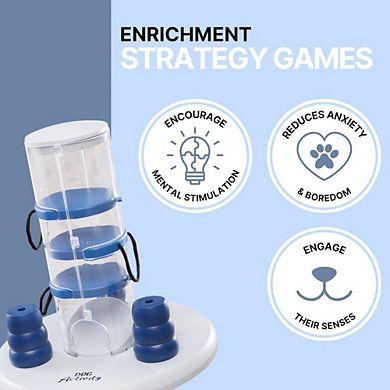 Dog Gambling Tower Strategy Game, Level 1, Beginner Dog Puzzle Toy