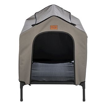 2-in-1 Elevated Portable Dog House or Dog Cot & Tent