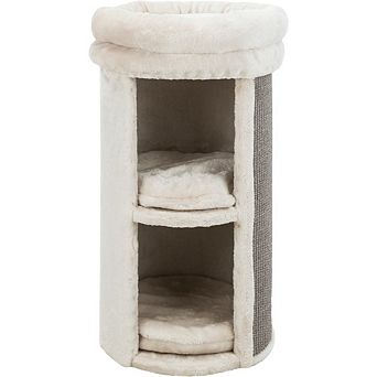 Mexia Plush & Sisal 2-Story 39" Cat Condo Tower with Removable Cushions