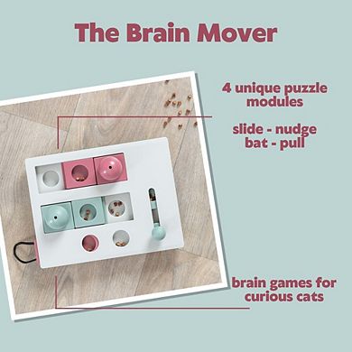 Brain Mover Strategy Game for Cats, Cat Puzzle Toy, Interactive Play