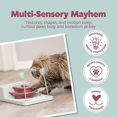 Fantasy Board Strategy Game for Cats, Puzzle Toy, Treat Dispenser