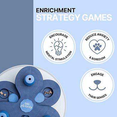 Dog Activity Flower Strategy Game, Level 3, Advanced Dog Puzzle Toy