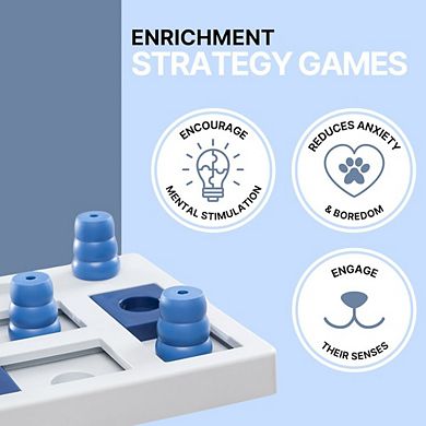 Dog Activity Chess Strategy Game, Level 3, Advanced Dog Puzzle Toy
