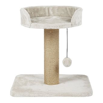 Mica Sisal 18" Cat Scratching Post with Plush Platform