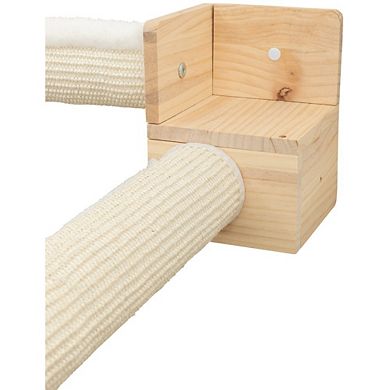Wall Set 6 Wall Mounted Cat Perch System, Scratching Posts, Platforms, Steps