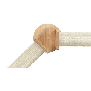 Wall Set 4 Wall Mounted Cat Perch System with 2 Sisal Scratching Posts