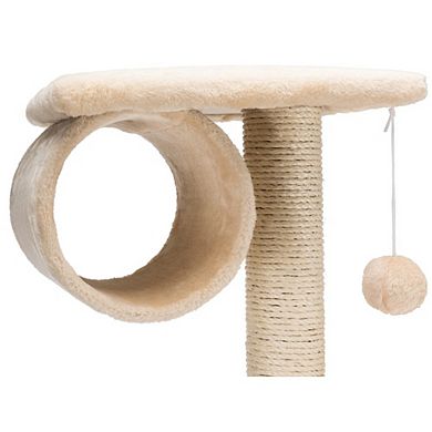 San Fernando Plush & Sisal 3-Level Cat Tree, Scratching Posts & Condo