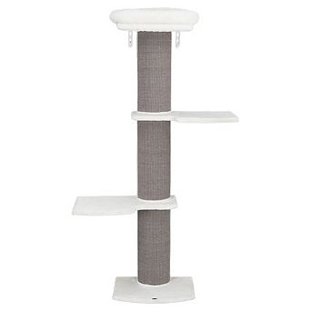 Acadia Plush & Sisal 3-Level 63" Cat Tree, Scratching Posts, Wall Brackets