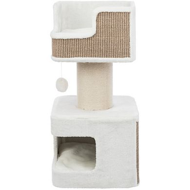 Ava XXL Jute & Plush 2-Level Cat Tree with Scratching Post & Condo