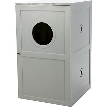 2-Story Cat Litter Box Enclosure Hidden Litter Indoor Cat Furniture Accent Table