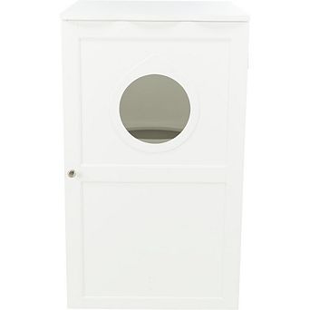 2-Story Cat Litter Box Enclosure Hidden Litter Indoor Cat Furniture Accent Table