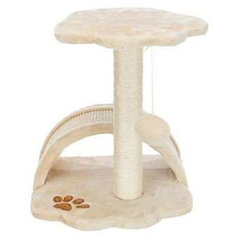 Vitoria Plush & Sisal 17" Cat Scratching Post with Platform