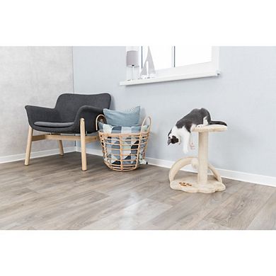 Vitoria Plush & Sisal 17" Cat Scratching Post with Platform