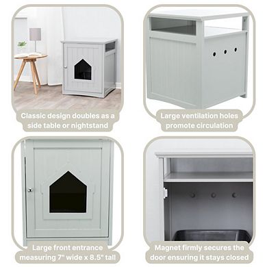 Litter Box Enclosure Hide Litter Boxes Storage Drawer Indoor Cat Home