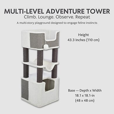 Lucano Multi-Level Cat Tree with Sisal Scratching Posts