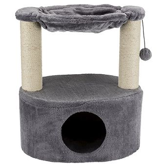 Baza Grande Plush & Sisal Cat Tree, Cat Condo and Hammock, Cat Toy